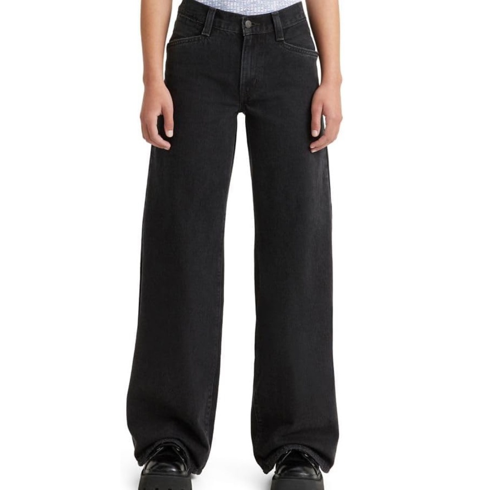 NWT Levi's Black '94 BAGGY WIDE LEG JEANS - Size 29